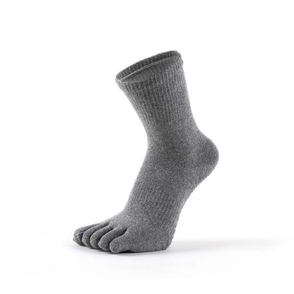 Gray five-toe sock on a white background,pilate men socks